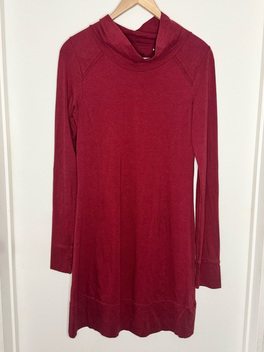 Toad & Co Mock Neck Knit Activewear Dress Women’s Small Dark Red Outdoor Preppy